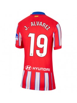 Billige Atletico Madrid Julian Alvarez #19 Hjemmedrakt Dame 2024-25 Kortermet